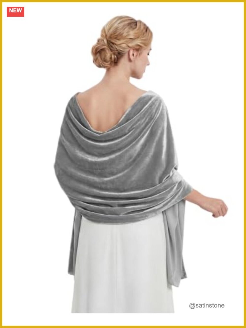 Velvet Shawl Wrap for Women, Bridal Scarf Evening Formal Cover Up, Lightweight